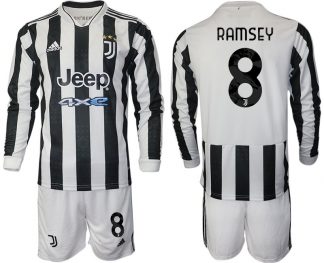 Aaron Ramsey 8# Heimtrikot Juventus Turin Herren 2022 Langarm + Kurze Hosen