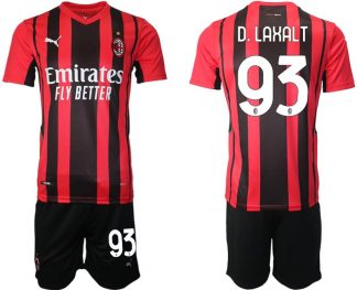 AC Mailand Diego Laxalt #93 Herren Heimtrikot Trikotsatz Kurzarm (+ Kurze Hosen)