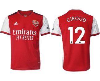 FC Arsenal 2022 Herren Heimtrikot rot/weiß mit Aufdruck Giroud 12