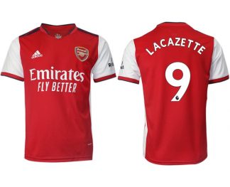 FC Arsenal London 2022 Herren Heimtrikot rot/weiß mit Aufdruck Lacazette 9