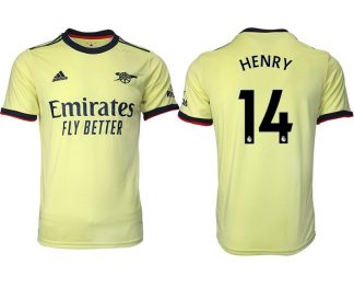 FC Arsenal London Auswärts Trikot 2022 Gelb mit Aufdruck Henry 14