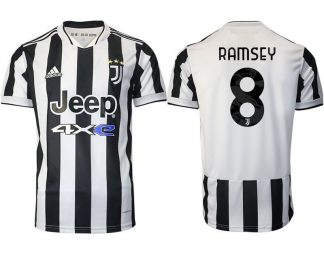 Günstige Fußballtrikots Juventus Turin Heimtrikot 2022 mit Aufdruck Ramsey 8