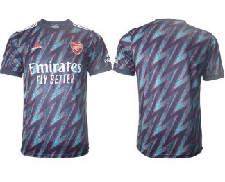 Personalisierbar Arsenal Auswärtstrikot 2022 3rd Shirt blau