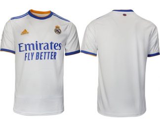 Real Madrid Herren Heimtrikot 2022 weiß blau ein Trikot für Fans zum Feiern