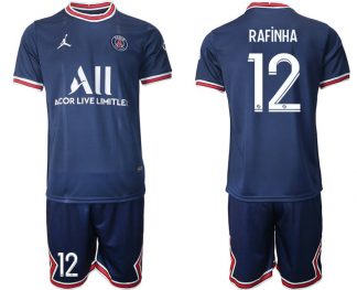 Trikotsatz Paris Saint Germain Heimtrikot 2021-22 Fußballtrikot mit Aufdruck Rafinha 12
