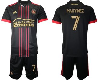 Atlanta United FC 2021/22 Home Shirt Black Kit Replica Jersey Martínez 7