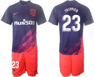 Atlético Madrid Auswärtstrikot 2021/22 dunkelblau/pink mit Aufdruck TRIPPIER 23