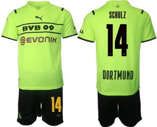 BVB Borussia Dortmund 2022 CUP Trikot gelb/schwarz mit Aufdruck Schulz 14