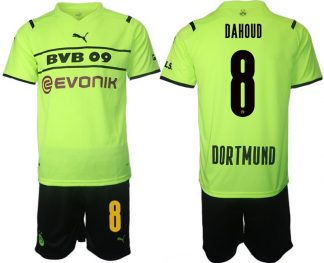 BVB Borussia Dortmund 2022 CUP Trikot Herren gelb/schwarz mit Aufdruck Dahoud 8