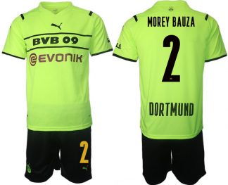 BVB Borussia Dortmund 2022 CUP Trikot Herren gelb/schwarz mit Aufdruck Morey Bauza 2
