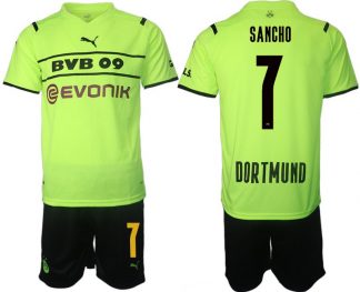 BVB Borussia Dortmund 2022 CUP Trikot Herren gelb/schwarz mit Aufdruck Sancho 7