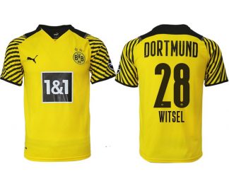 BVB Borussia Dortmund 2022 Heimtrikot gelb mit Aufdruck Witsel 28