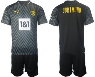 BVB Borussia Dortmund Auswärtstrikot 2022 Asphalt/Schwarz