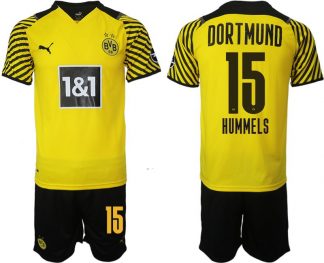 BVB Borussia Dortmund Heimtrikot Herren 2022 Hummels 15 Gelb Schwarz Trikotsatz