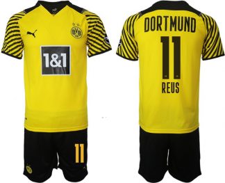 BVB Borussia Dortmund Heimtrikot Herren 2022 Reus 11# Gelb Schwarz Trikotsatz