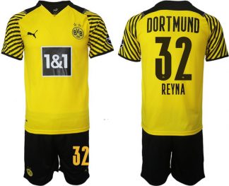 BVB Reyna 32 Trikotsatz Borussia Dortmund Herren Heimtrikot 2022 Gelb Schwarz