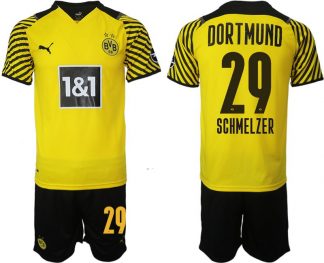 BVB Schmelzer 29 Trikotsatz Borussia Dortmund 2022 Herren Heimtrikot Gelb Schwarz
