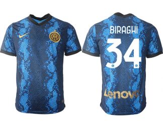 Cristiano Biraghi #34 Inter Milan Herren Fußball Trikot 2022 Heimtrikot Kurzarm
