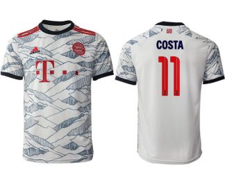 FC Bayern München 2021/22 Herren Ausweichtrikot weiß mit Aufdruck Costa 11