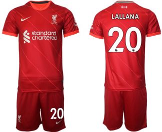 FC Liverpool Heimtrikot 2021/22 rot Personalisierbar Trikotsatz mit Aufdruck LALLANA 20