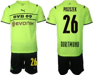 Fußballtrikot BVB Borussia Dortmund 2022 CUP Shirt gelb/schwarz mit Aufdruck Piszczek 26
