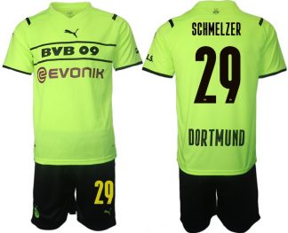 Fußballtrikot BVB Borussia Dortmund 2022 CUP Shirt gelb/schwarz mit Aufdruck Schmelzer 29