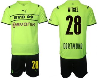 Fußballtrikot BVB Borussia Dortmund 2022 CUP Shirt gelb/schwarz mit Aufdruck WITSEL 28