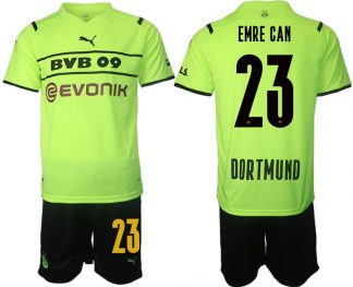 Herren BVB Borussia Dortmund 2022 CUP Shirt gelb/schwarz mit Aufdruck Emre Can 23