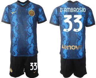 Inter Mailand Danilo D’Ambrosio #33 Kit Herren Heimtrikot Trikotsatz