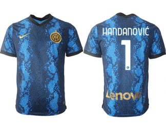 Inter Milan Samir Handanović #1 Herren Heimtrikot 2022 Fußballtrikots Kurzarm
