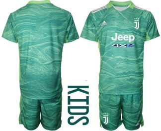 Juventus Turin Kinder Torwarttrikot Heim 2021/22 in Grün