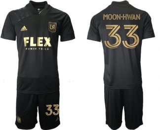 Los Angeles FC LAFC 2021 Black Gold Primary Replica Player Jersey Moon-HWAN 33