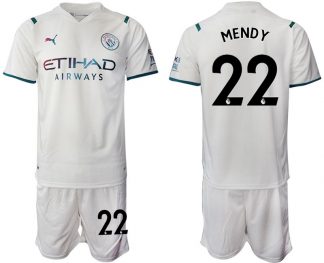 Manchester City Auswärtstrikot 2022 mit Aufdruck MENDY 22