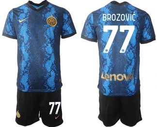Marcelo Brozović #77 Inter Mailand 2022 Home Fußballtrikot-Set