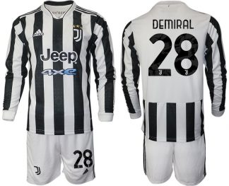 Merih Demiral 28# Heimtrikot Juventus Turin Herren Heim Kit 2022 weiß/schwarz + Kurze Hosen (Copy)