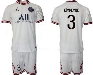 Paris Saint-Germain 4th Shirt 2021/22 Fourth Trikot PSG weiß mit Aufdruck Kimpembe 3