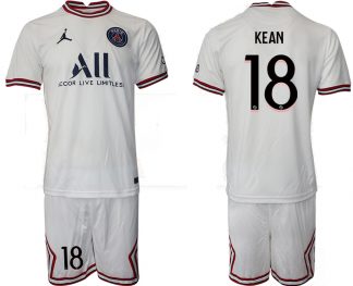 Paris Saint-Germain 4th Shirt 2022/23 Fourth Trikot PSG weiß mit Aufdruck KEAN 18