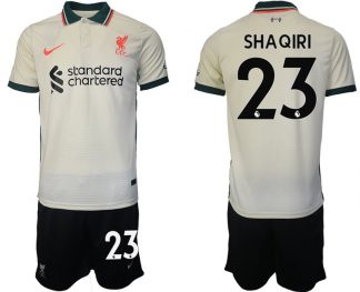 Personalisierbar Trikotsatz FC Liverpool 2021-22 Auswärts Trikot SHAQIRI 23