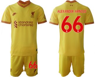 Personalisierbar Trikotsatz Liverpool FC Ausweichtrikot 2021/22 gelb-rot Alexander-Arnold 66