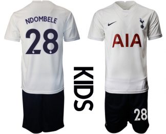 Tottenham Hotspur 2022 Heimtrikot in weiß für Kinder mit Aufdruck NDOMBELE 28