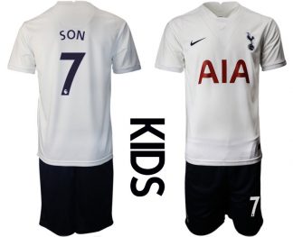 Tottenham Hotspur 2022 Heimtrikot in weiß für Kinder mit Aufdruck Son 7