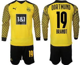 Trikotsatz BVB Borussia Dortmund Heimtrikot 2022 gelb-schwarz Langarm Brandt 19