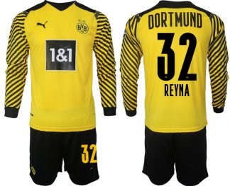 Trikotsatz BVB Borussia Dortmund Heimtrikot 2022 gelb-schwarz Langarm Reyna 32