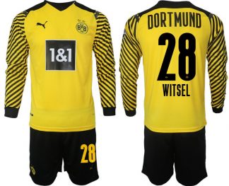 Trikotsatz BVB Borussia Dortmund Heimtrikot 2022 gelb-schwarz Langarm Witsel 28