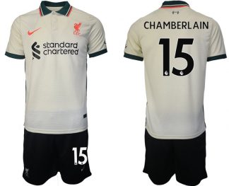 Trikotsatz Liverpool Away Stadium Shirt 2021-22 mit Aufdruck Chamberlain 15
