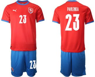 Tschechien Heimtrikot EM 2022 Herren rot mit Aufdruck PAVLENKA 23