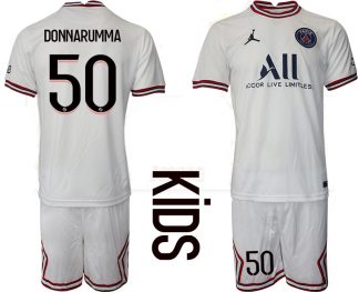 DONNARUMMA 50 Paris Saint-Germain 4th Trikot 2021/22 PSG Fußballtrikots Kinder