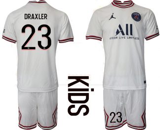 DRAXLER 23 Paris Saint-Germain 4th Trikot 2021/22 PSG Fußballtrikots Kinder