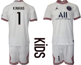 K.NAVAS 1 Paris Saint-Germain 4th Shirt 2022/23 Fourth Trikot PSG weiß