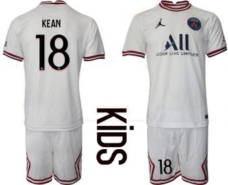KEAN 18 Paris Saint-Germain 4th Trikot 2021/22 PSG Fußballtrikots Kinder